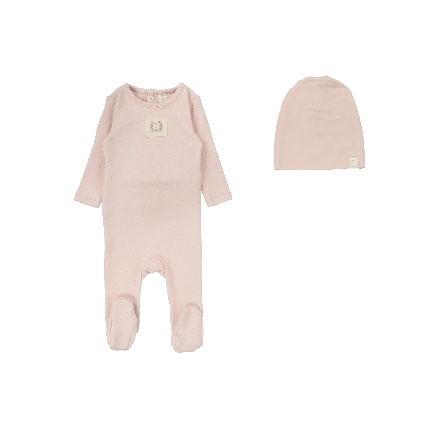 Lilette Pointelle Emblem Footie Set