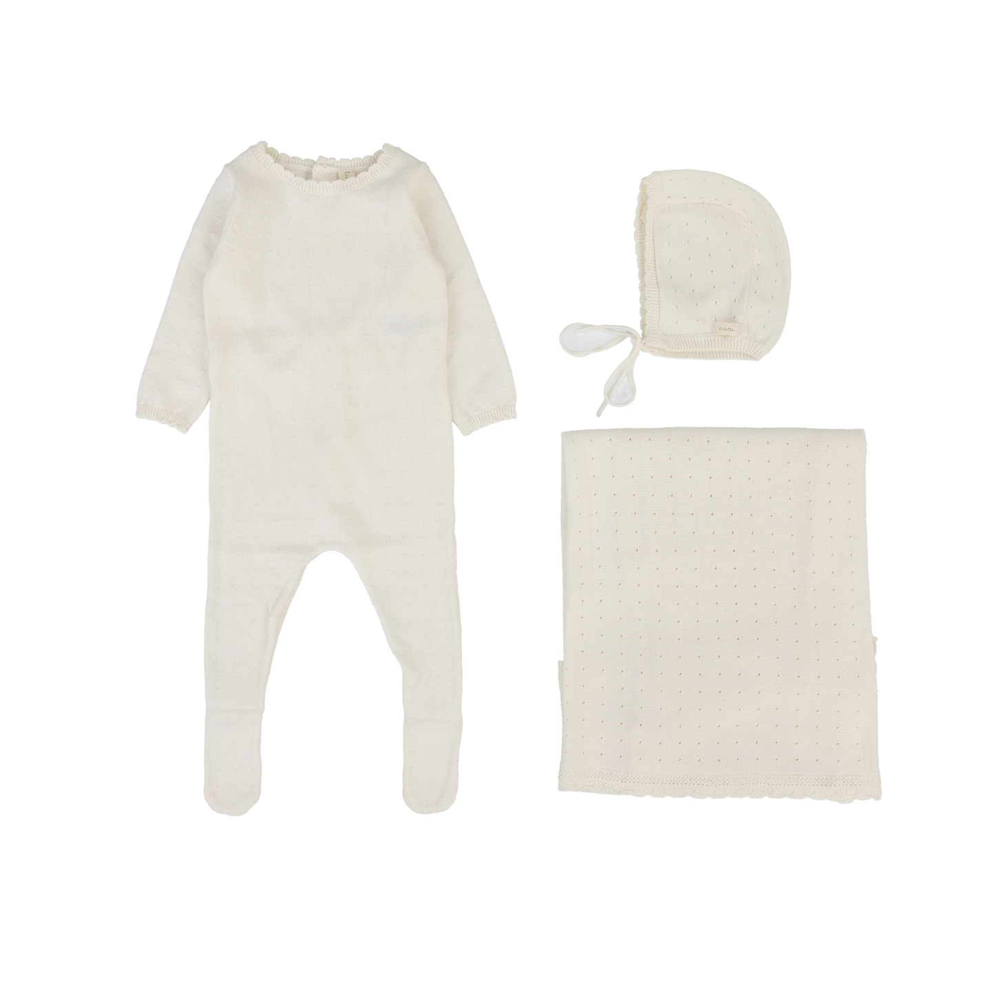 Lilette Dotty Knit Layette Set