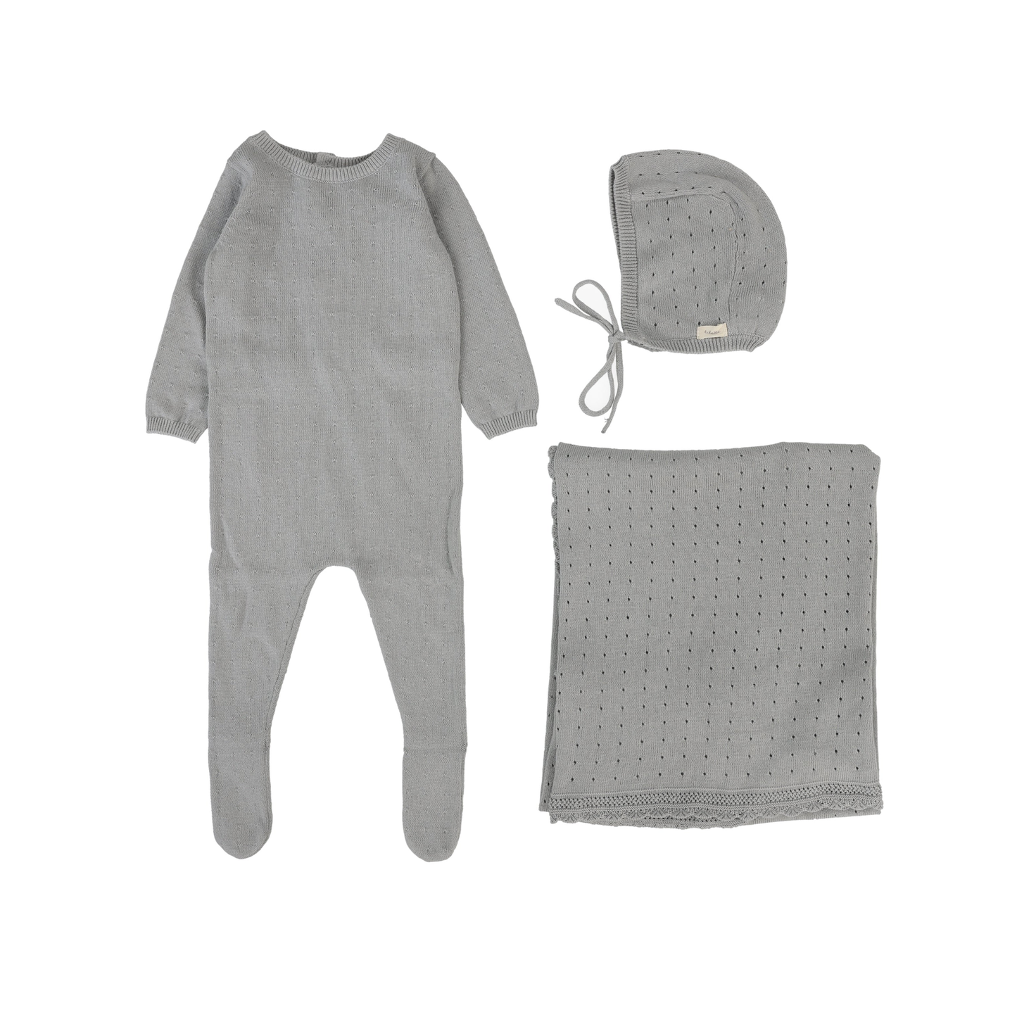Lilette Dotty Knit Layette Set