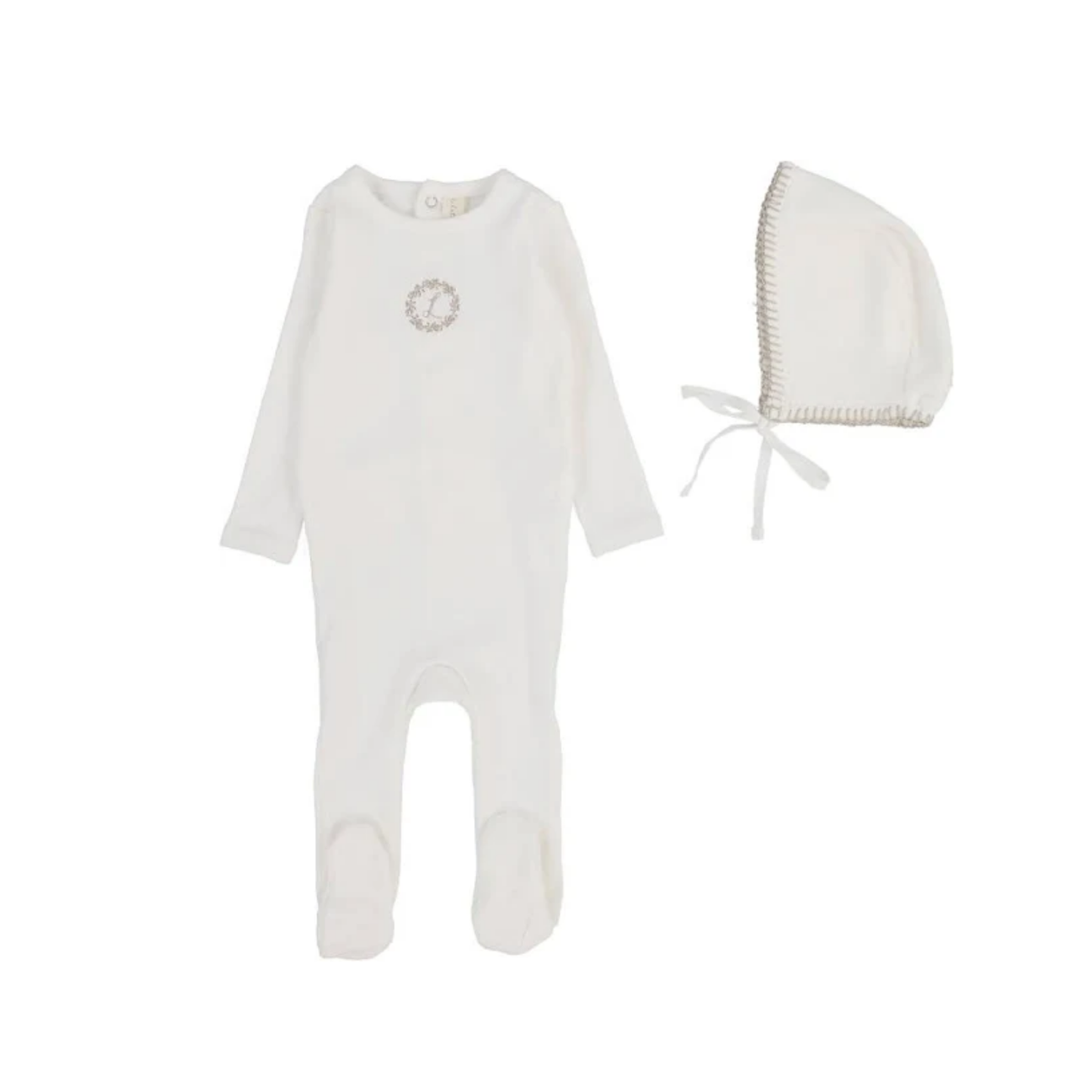 Lilette Velour Cardi Footie Set