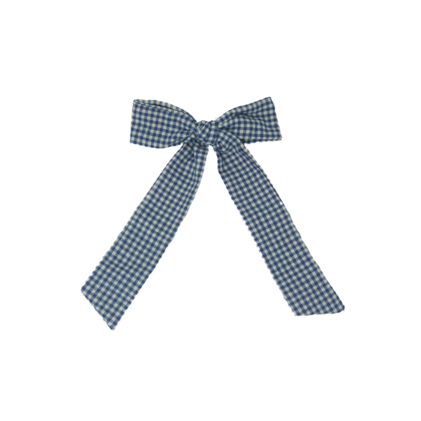Bandeau Wooly Gingham Bow Clip