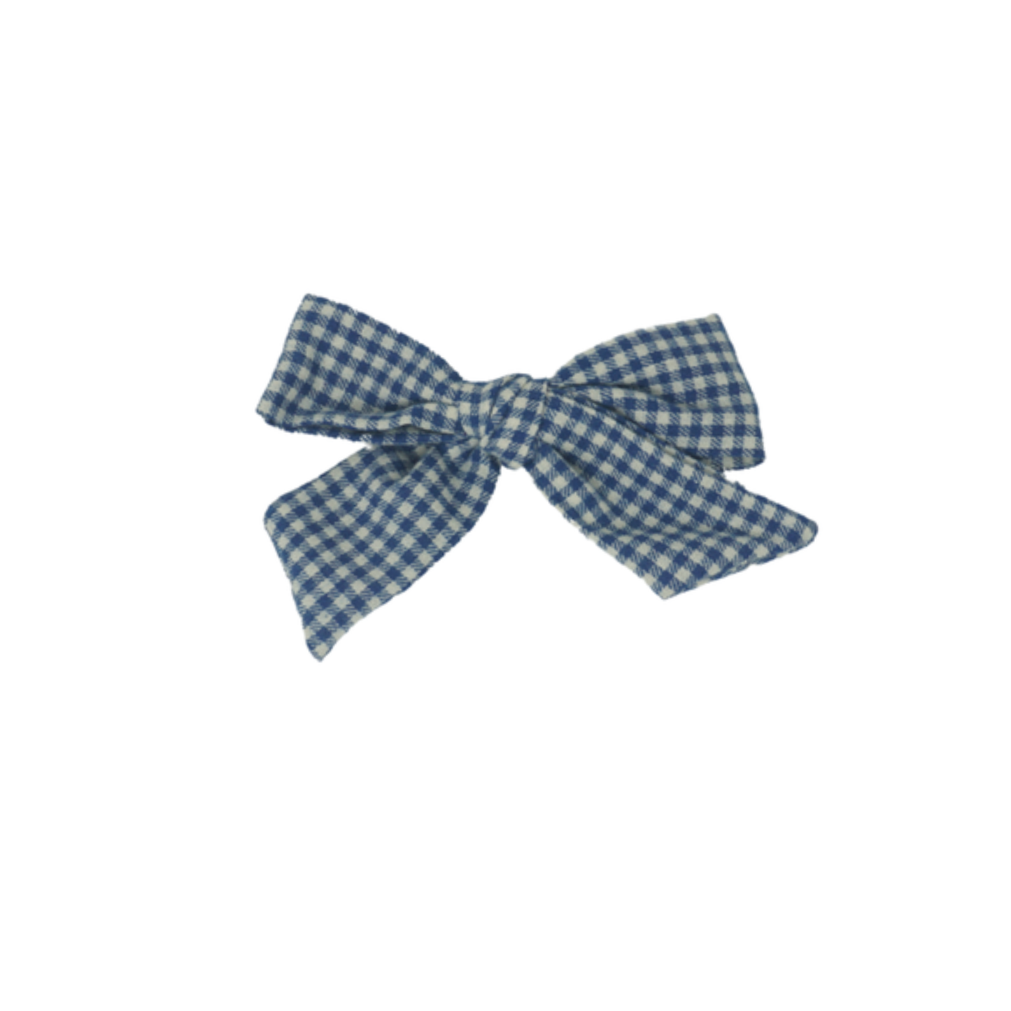 Bandeau Wooly Gingham Petite Bow Clip