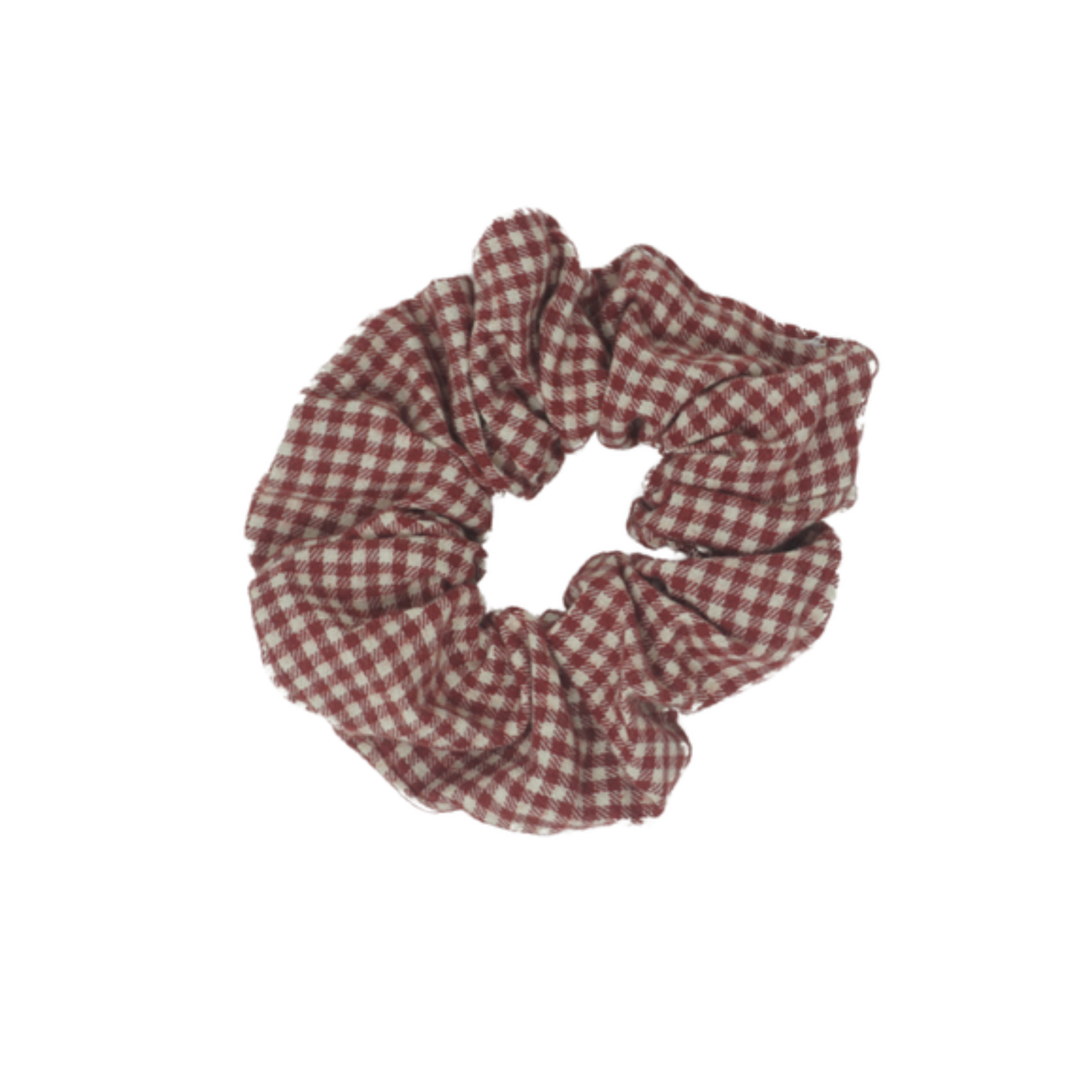 Bandeau Wooly Gingham Scrunchie