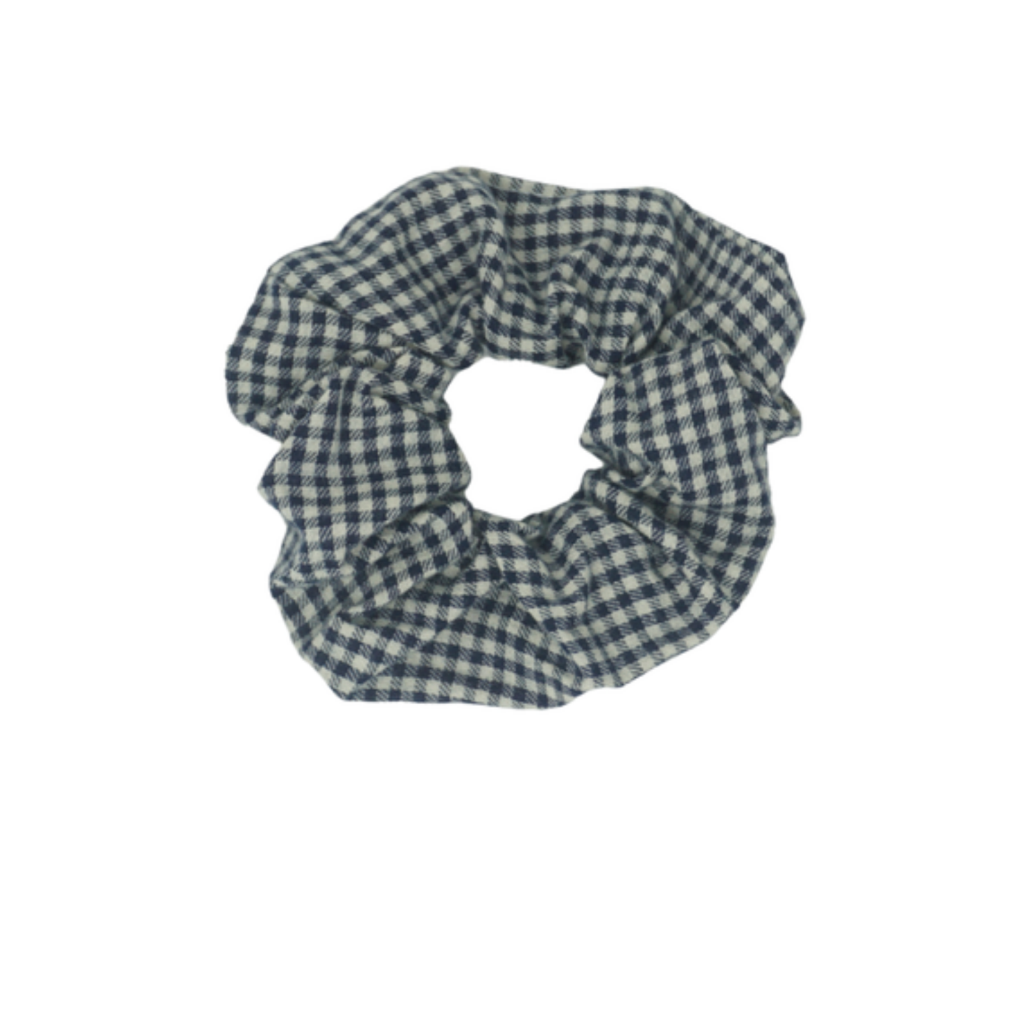 Bandeau Wooly Gingham Scrunchie
