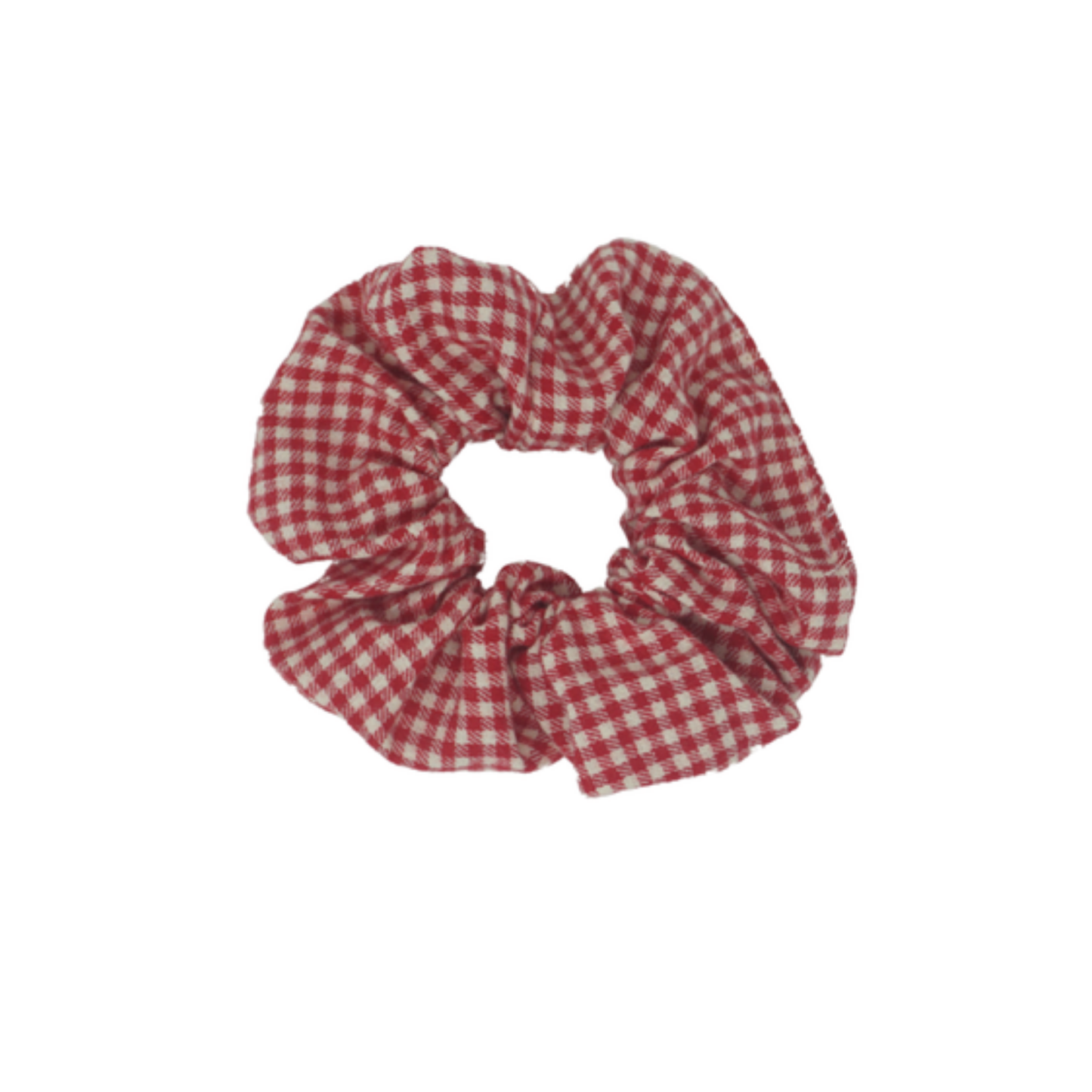 Bandeau Wooly Gingham Scrunchie