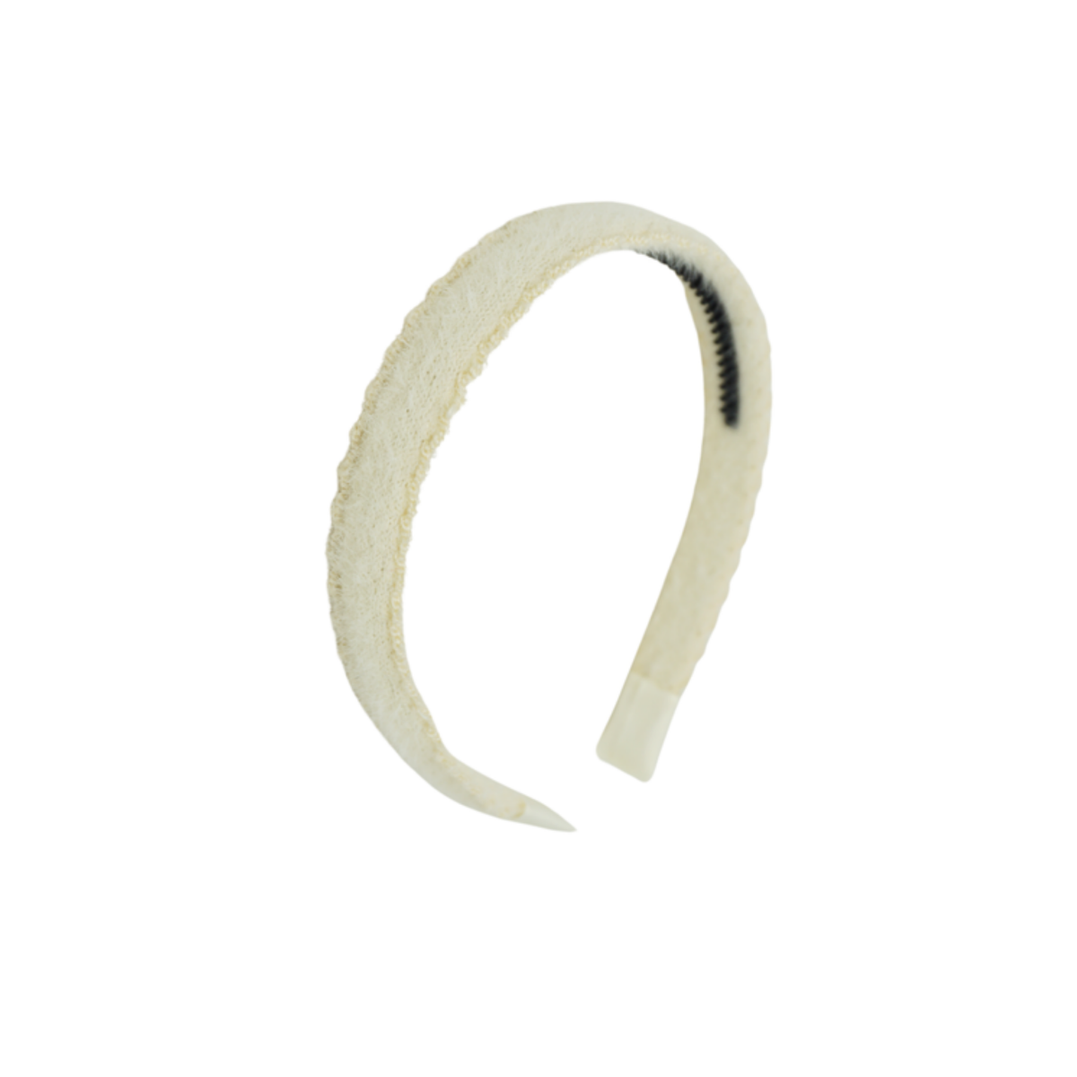 Bandeau Scallop Mohair Flat Headband