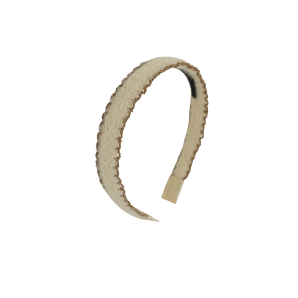 Bandeau Scallop Mohair Flat Headband
