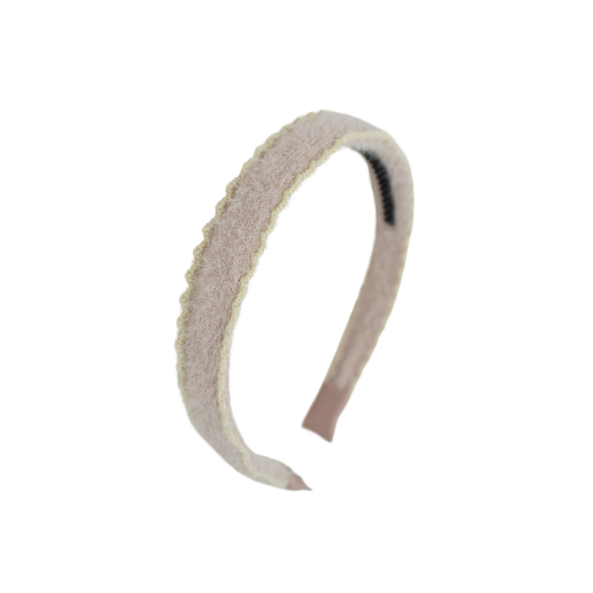 Bandeau Scallop Mohair Flat Headband