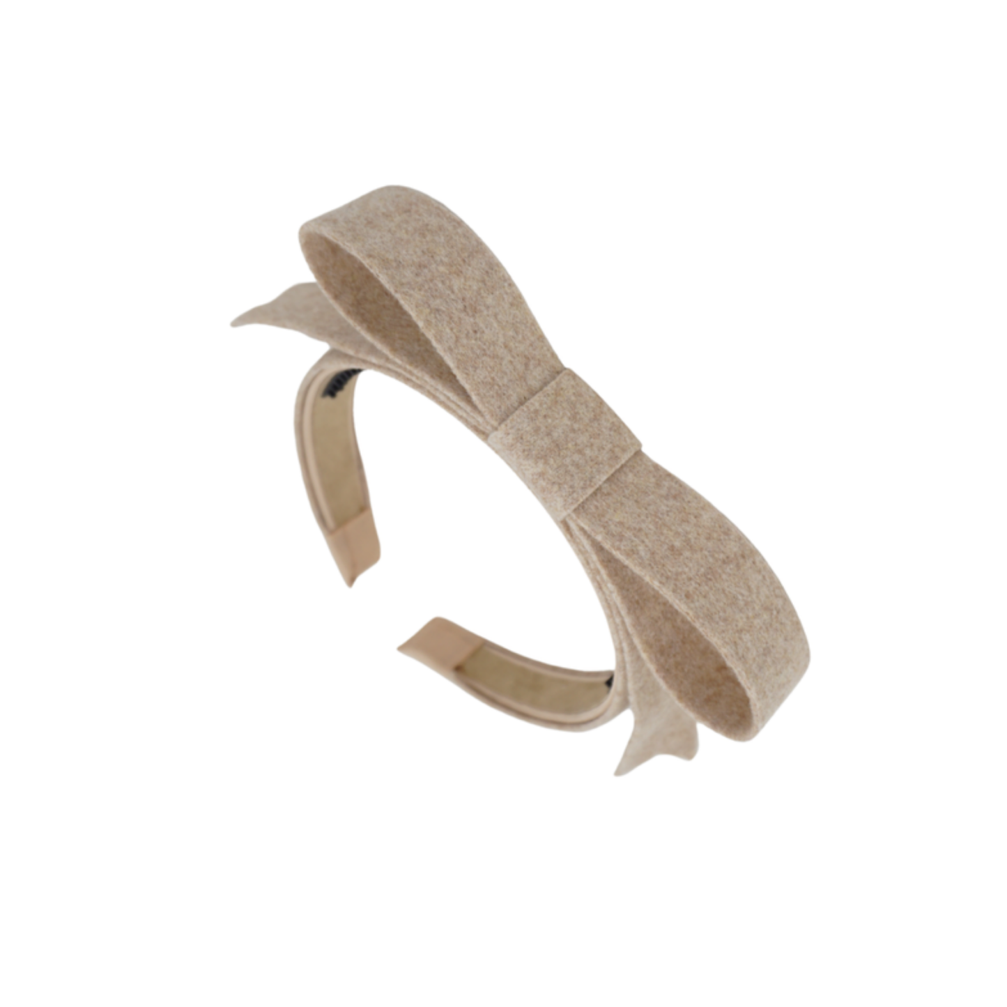 Bandeau Brushed Wool Luxe Bow Headband