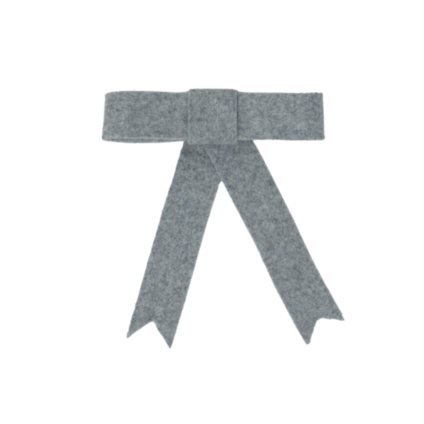 Bandeau Brushed Wool Bow Clip