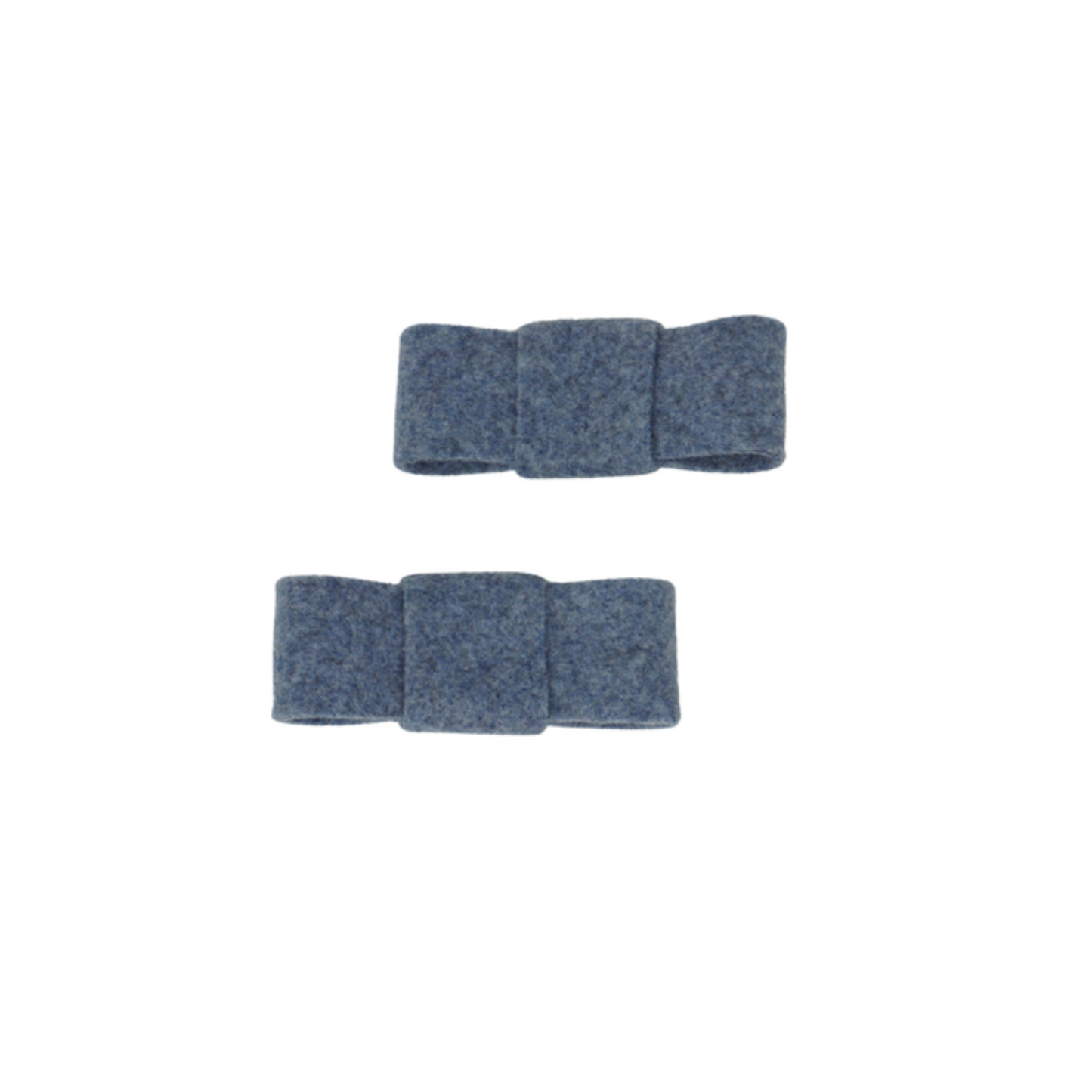Bandeau Brushed Wool Mini Bow Clip Set