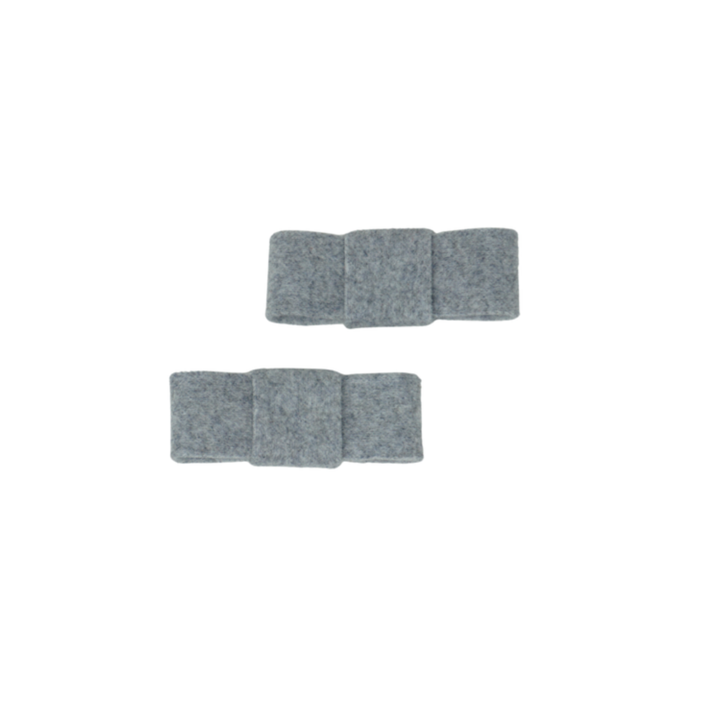 Bandeau Brushed Wool Mini Bow Clip Set