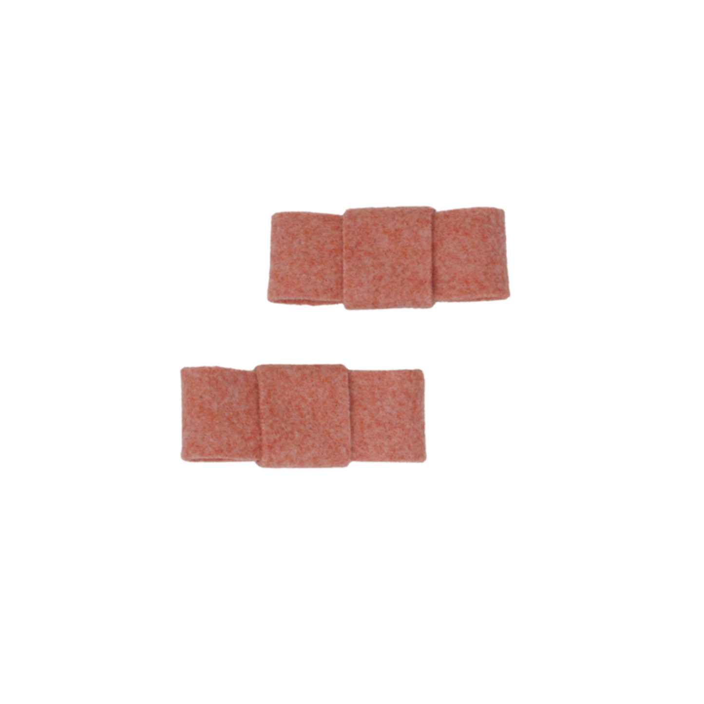 Bandeau Brushed Wool Mini Bow Clip Set