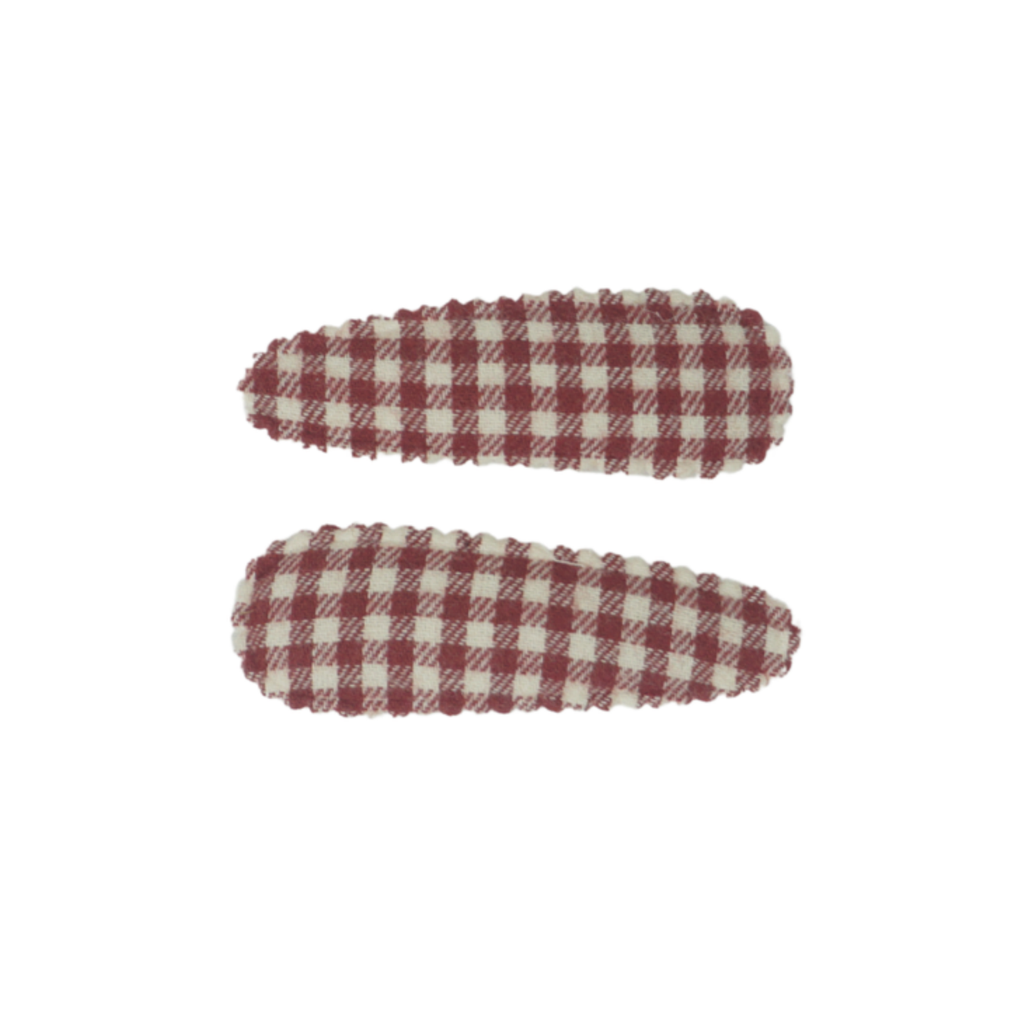 Bandeau Wooly Gingham Snap Clip Set