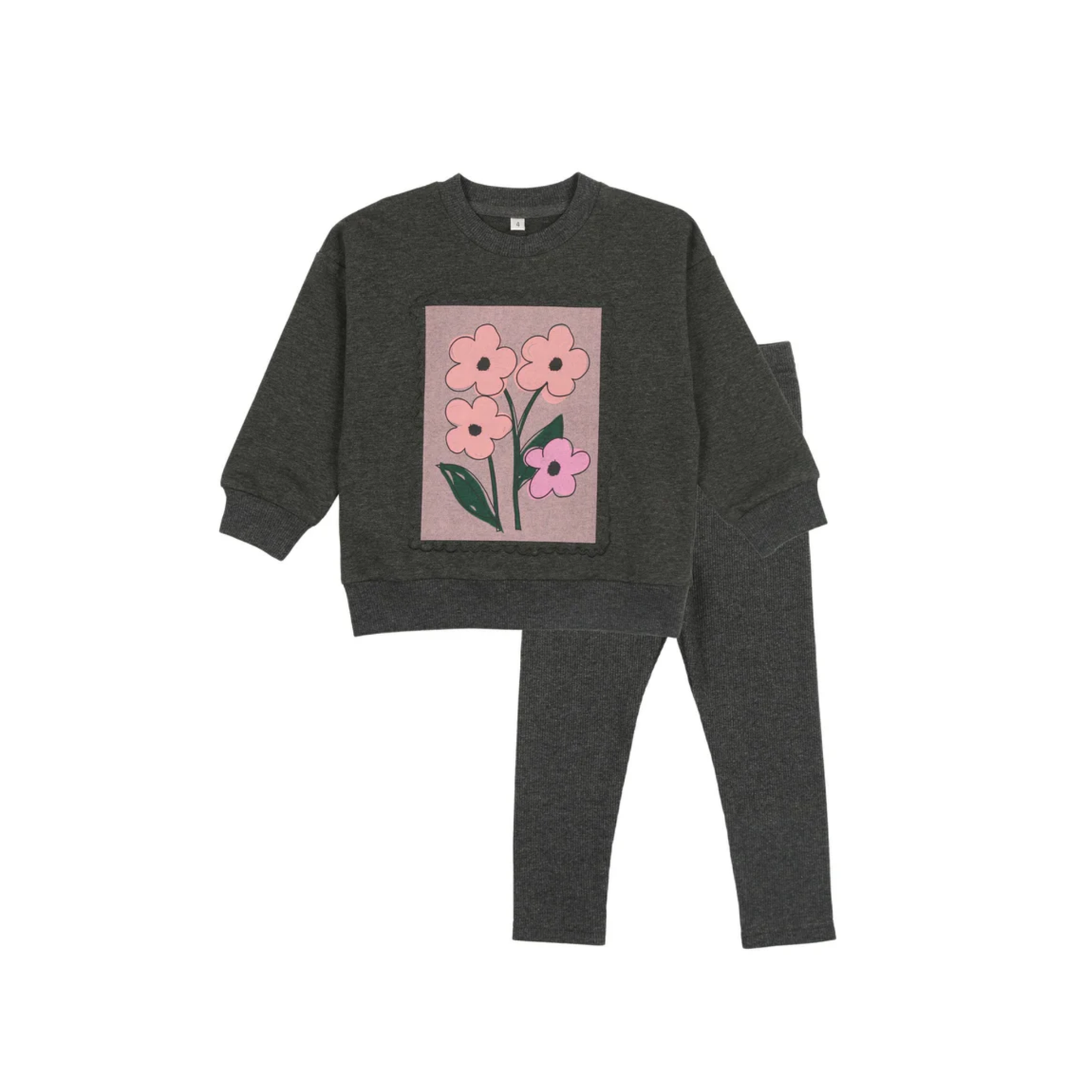 Bonjoy Graphic Photo Sweatshirt Set