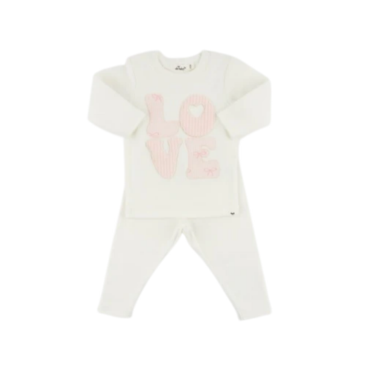 Oh Baby! Stacked Love Bows Baby Rib Set