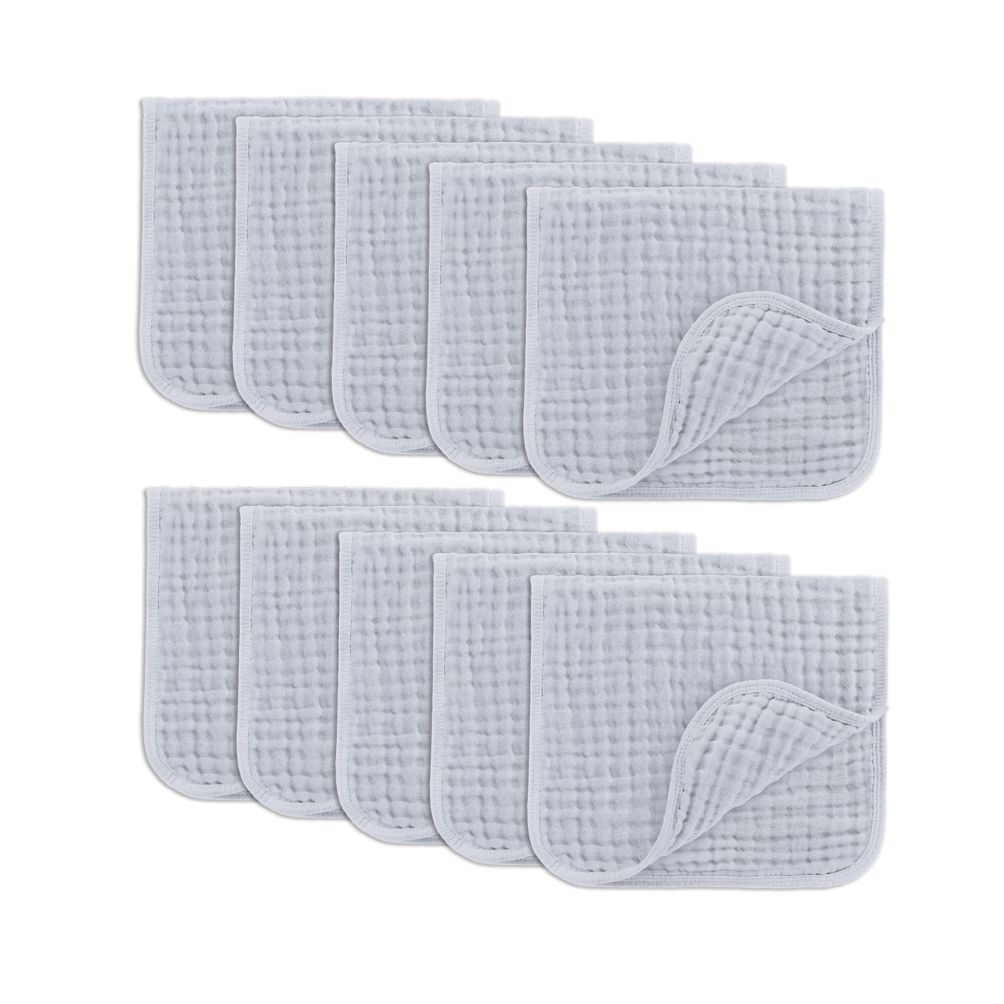 Comfycubs Muslin Burp Cloths Pack Of 10
