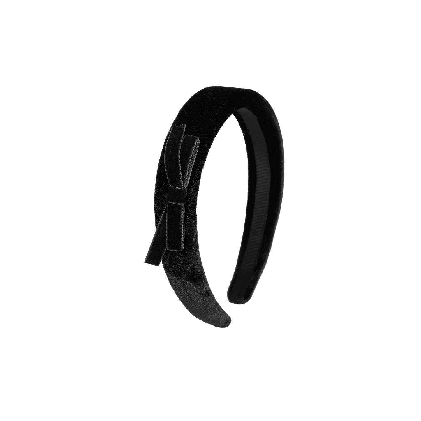 Tis Me Velvet Ribbon Hard Headband Side Bow