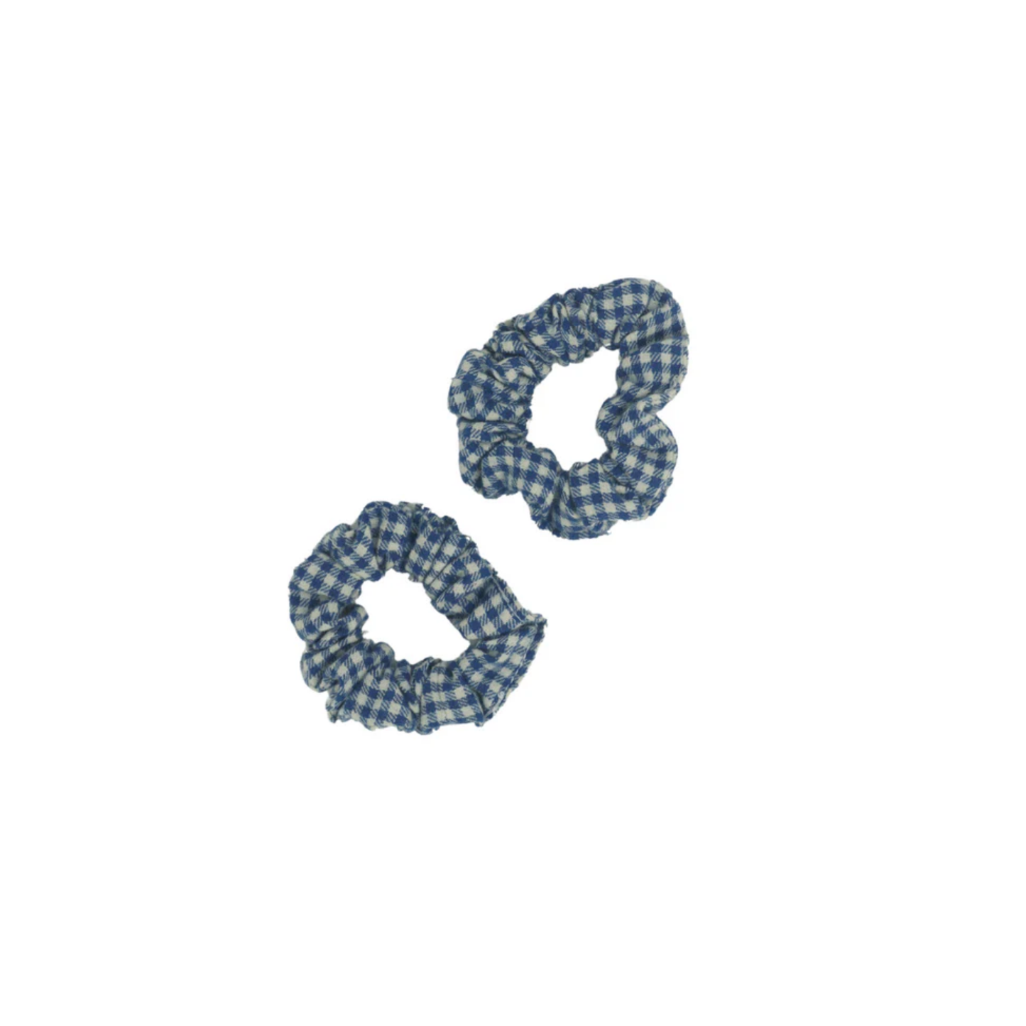 Bandeau Wooly Gingham Mini Scrunchie Set
