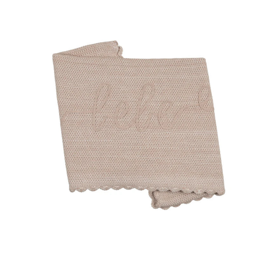 Peluche Malange Scalloped Ribbon Stitching Blanket