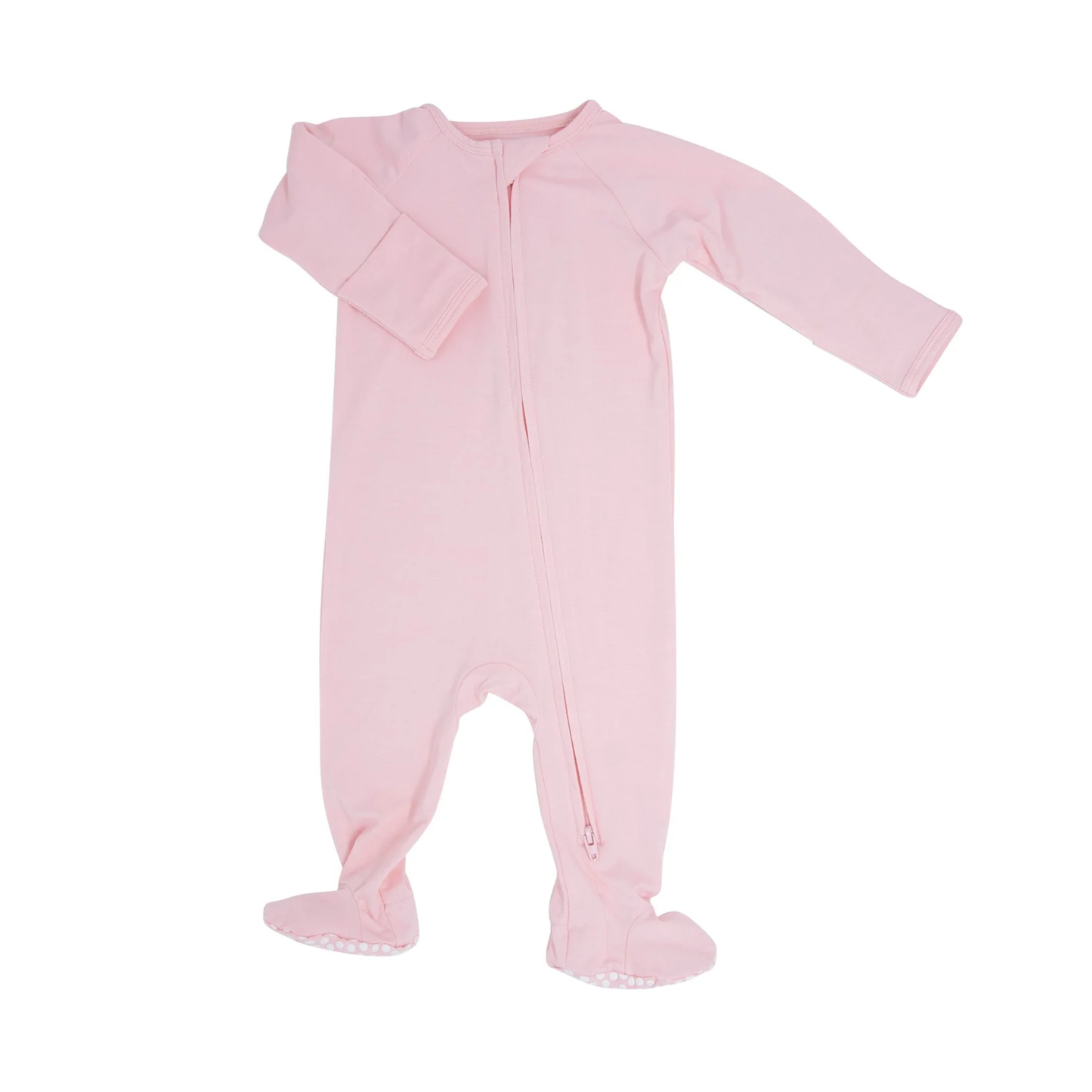 Sweet Bamboo Plain Zipper Footie