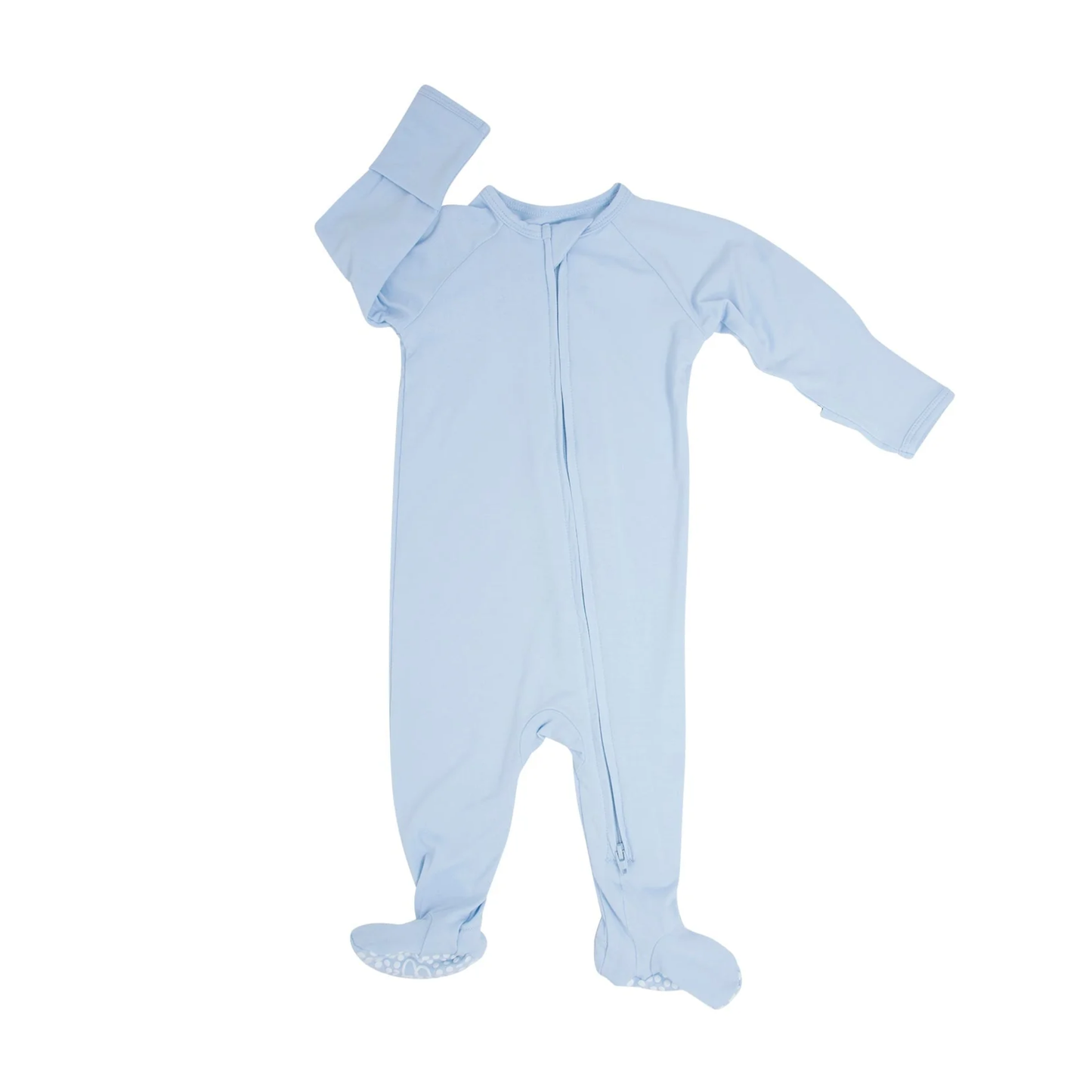 Sweet Bamboo Plain Zipper Footie