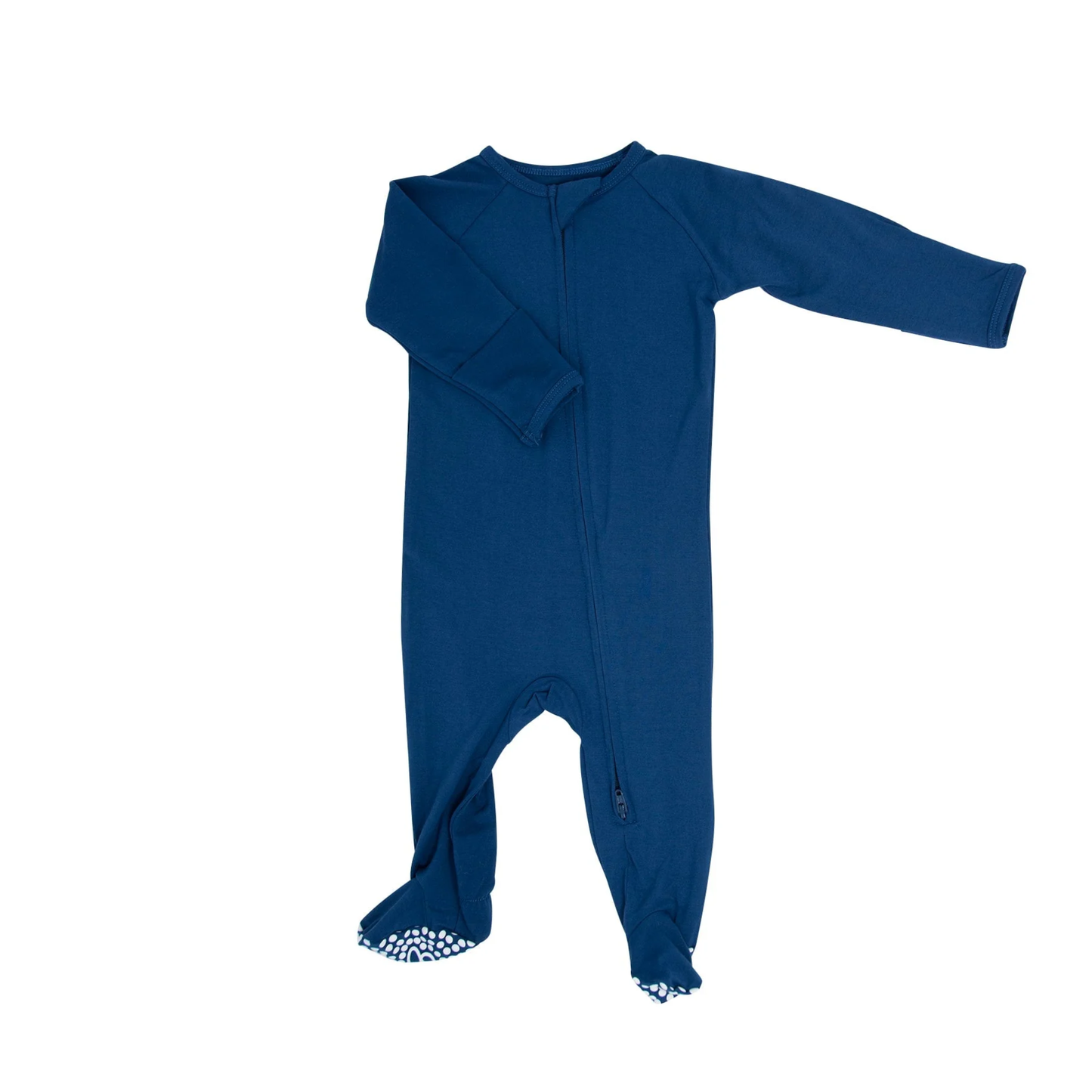 Sweet Bamboo Plain Zipper Footie