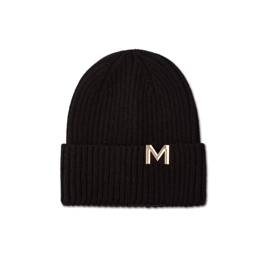 Memoi Metal M Cut Out Beanie