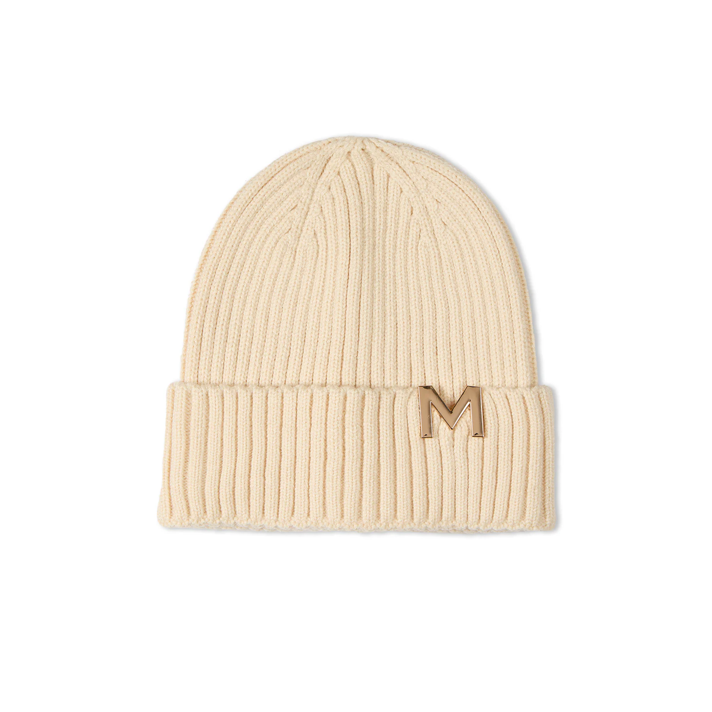 Memoi Metal M Cut Out Beanie