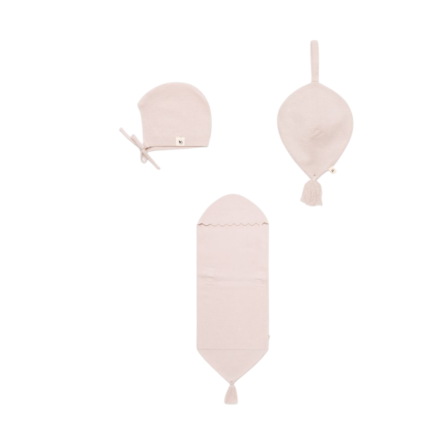 Bebe Bella  Knitted Bonnet Cacoon And Lovey Set