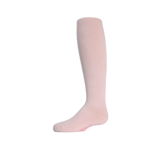 Memoi Girls Soft Pima Cotton Opaque Tights Light Pink - Mk-301
