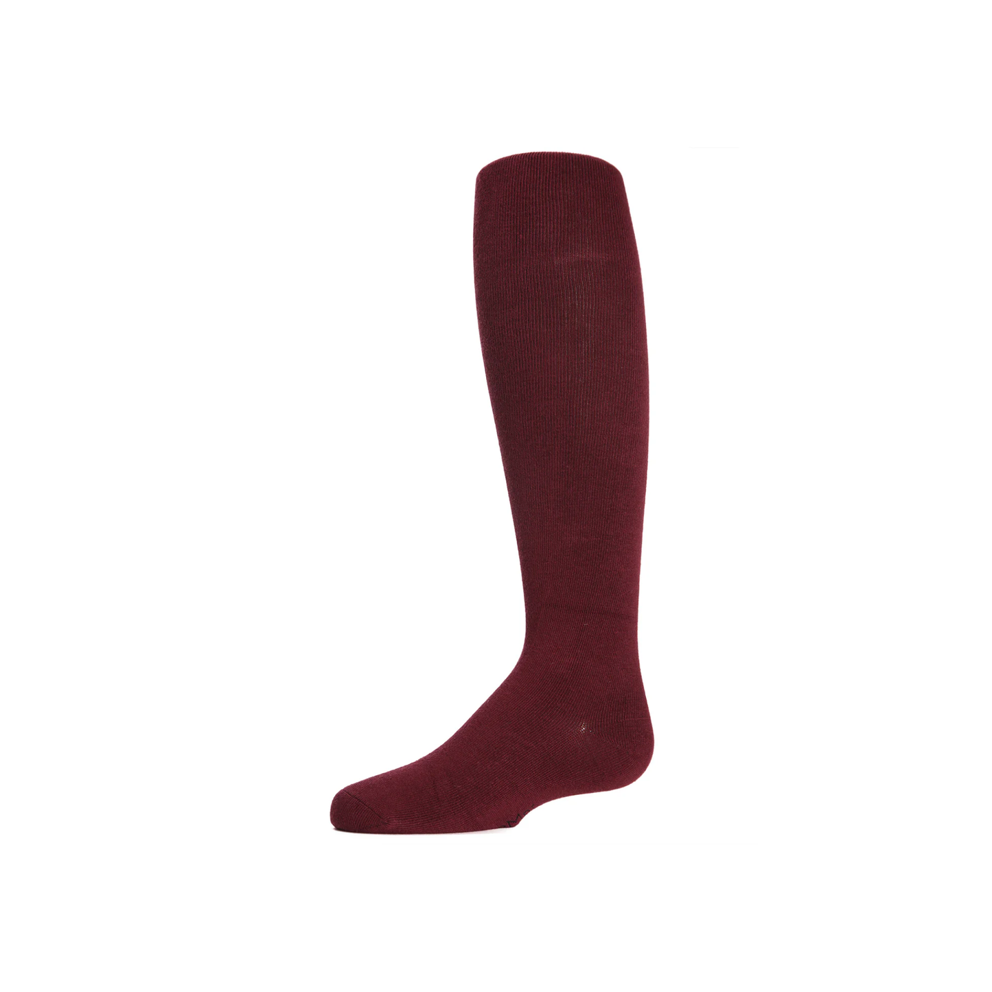 Memoi Girls Soft Pima Cotton Opaque Tights Burgundy - Mk-301