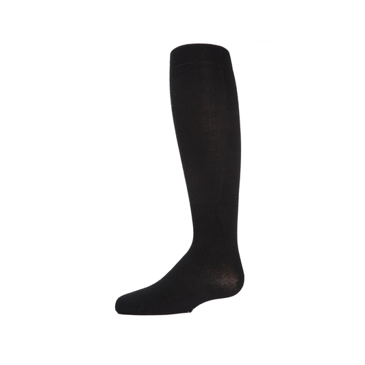 Memoi Girls Soft Pima Cotton Opaque Tights Black - Mk-301