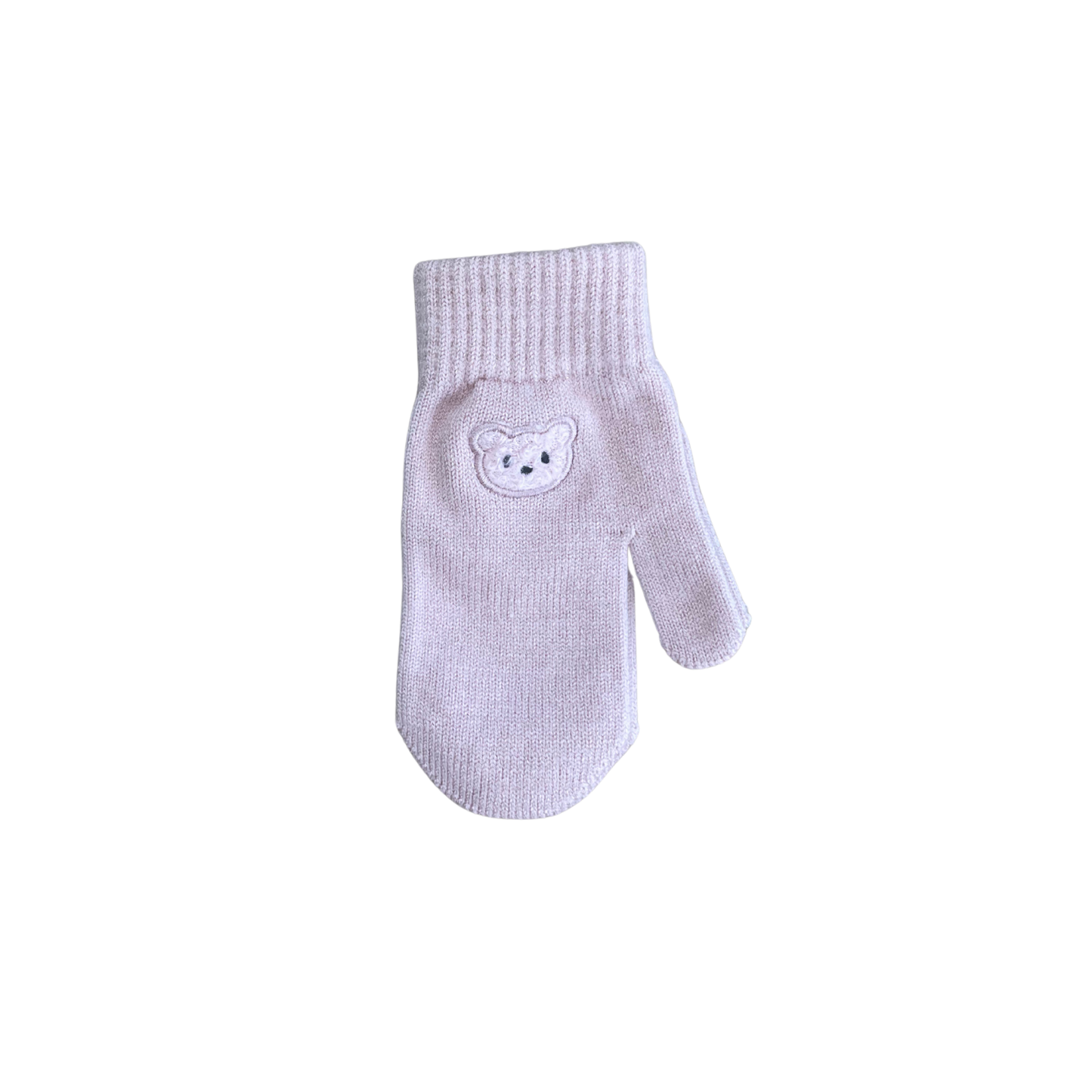 Mini Pops Mitten With Teddy Applique
