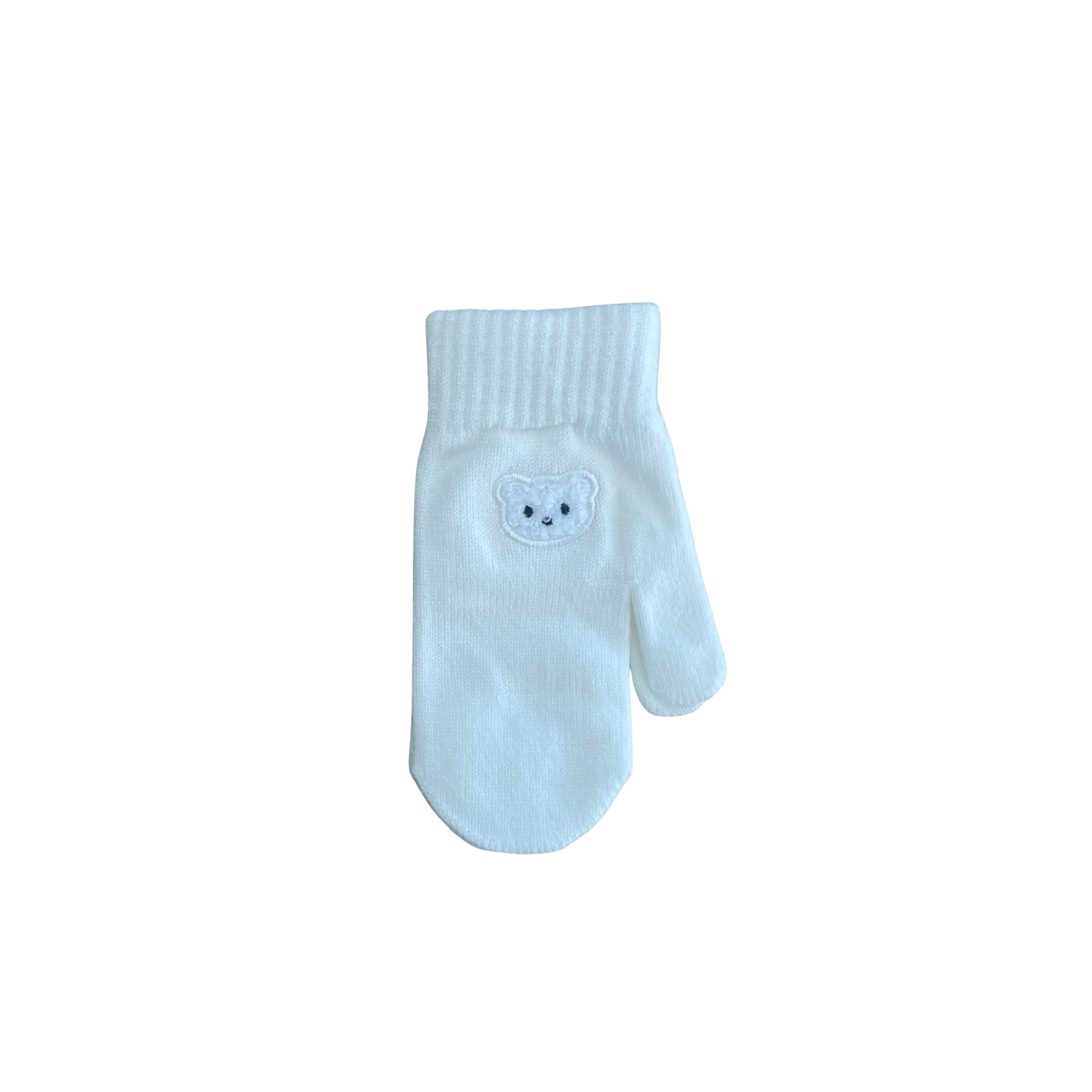 Mini Pops Mitten With Teddy Applique