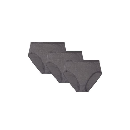 Memoi Ladies Combed Cotton Basic Brief Underwear 3-Pack