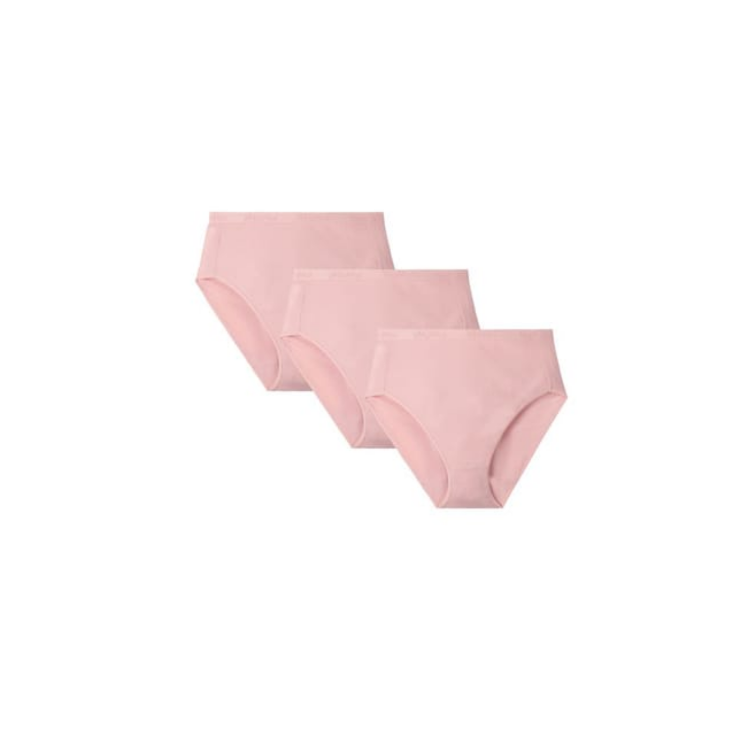 Memoi Womens 3 Pair Pack Ribbed Briefs