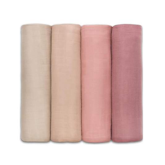 Comfycubs Baby Muslin Swaddle Blanket 4Pk