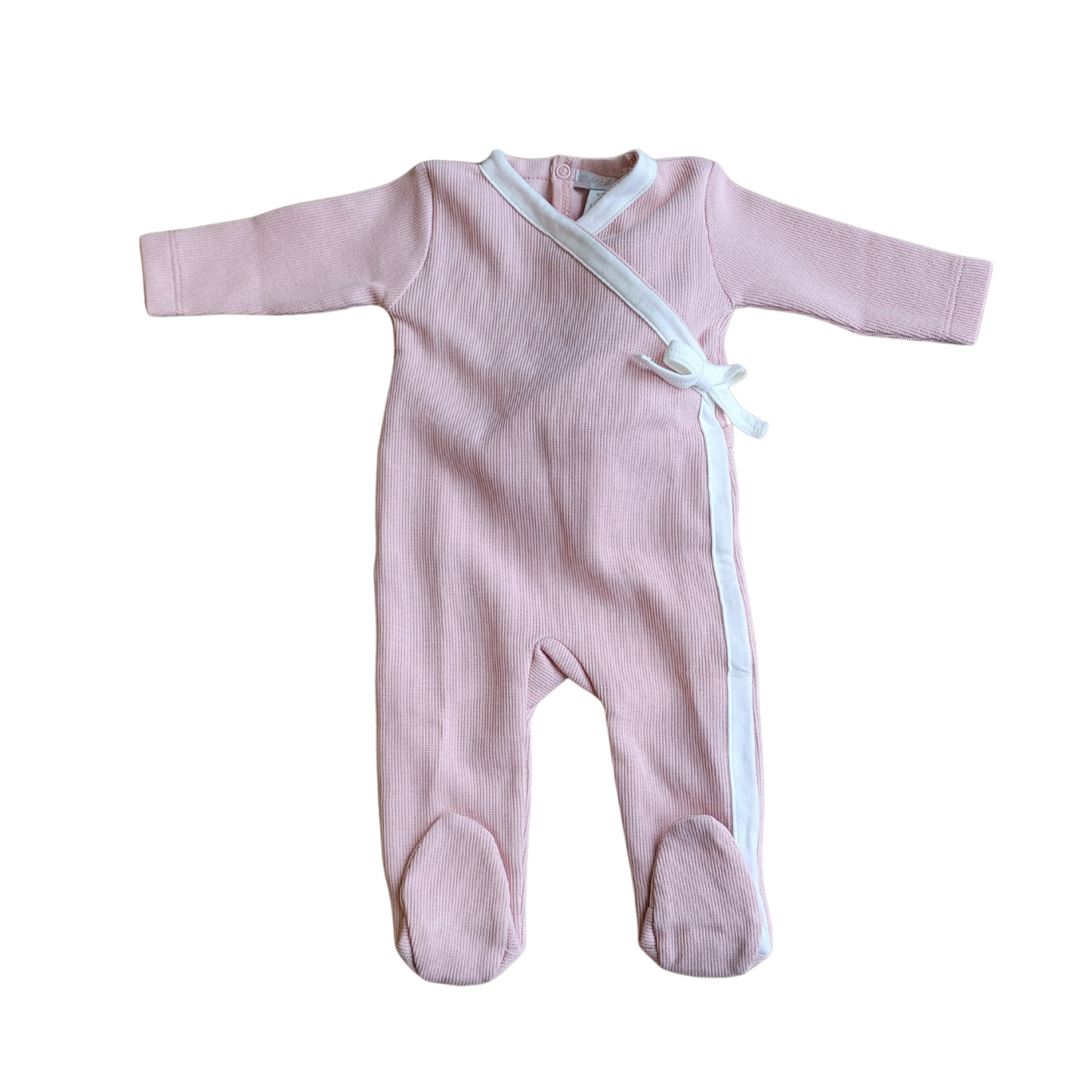 Chant De Joie Trim Snap Girl Footie