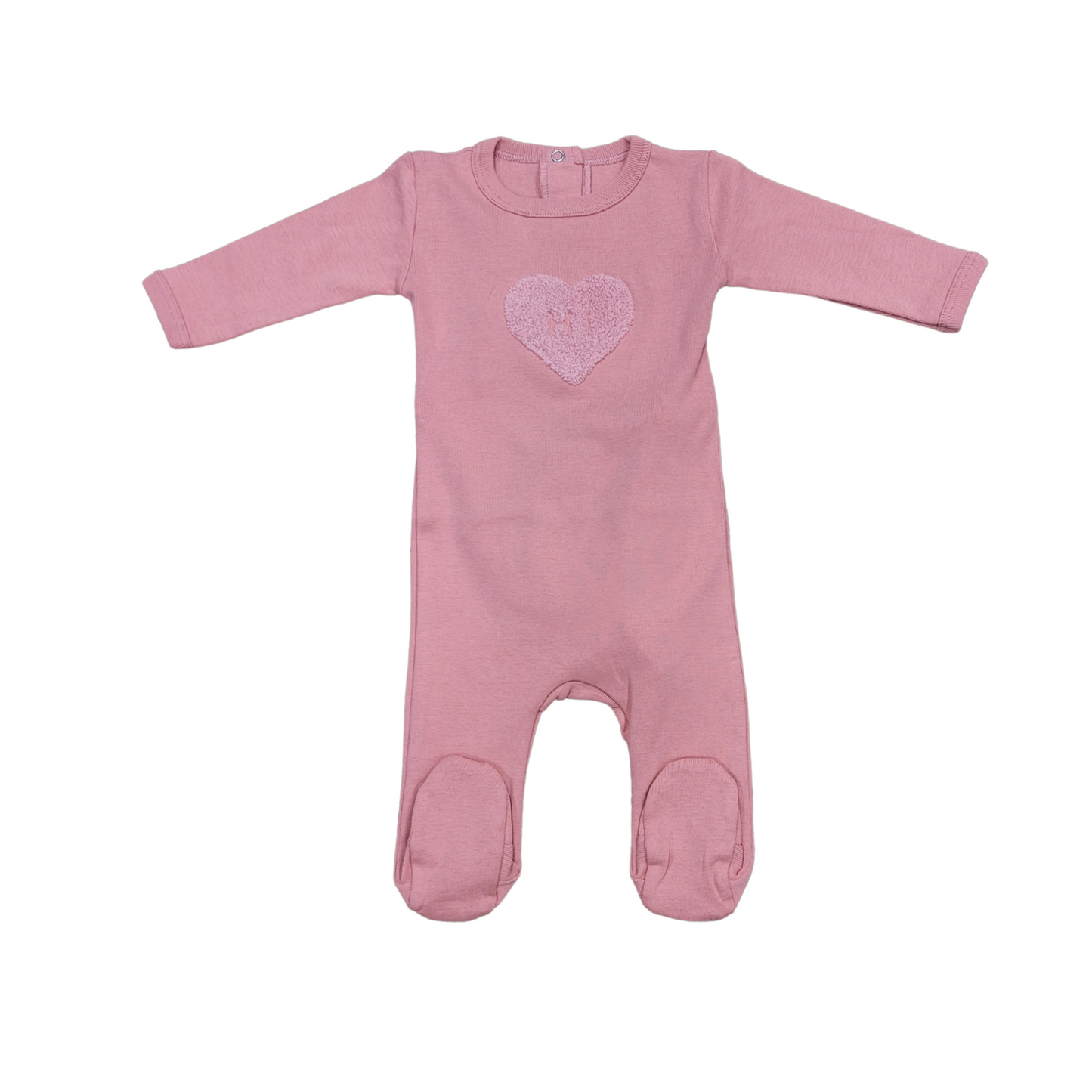 Coton Pompom Little Hearts Footie