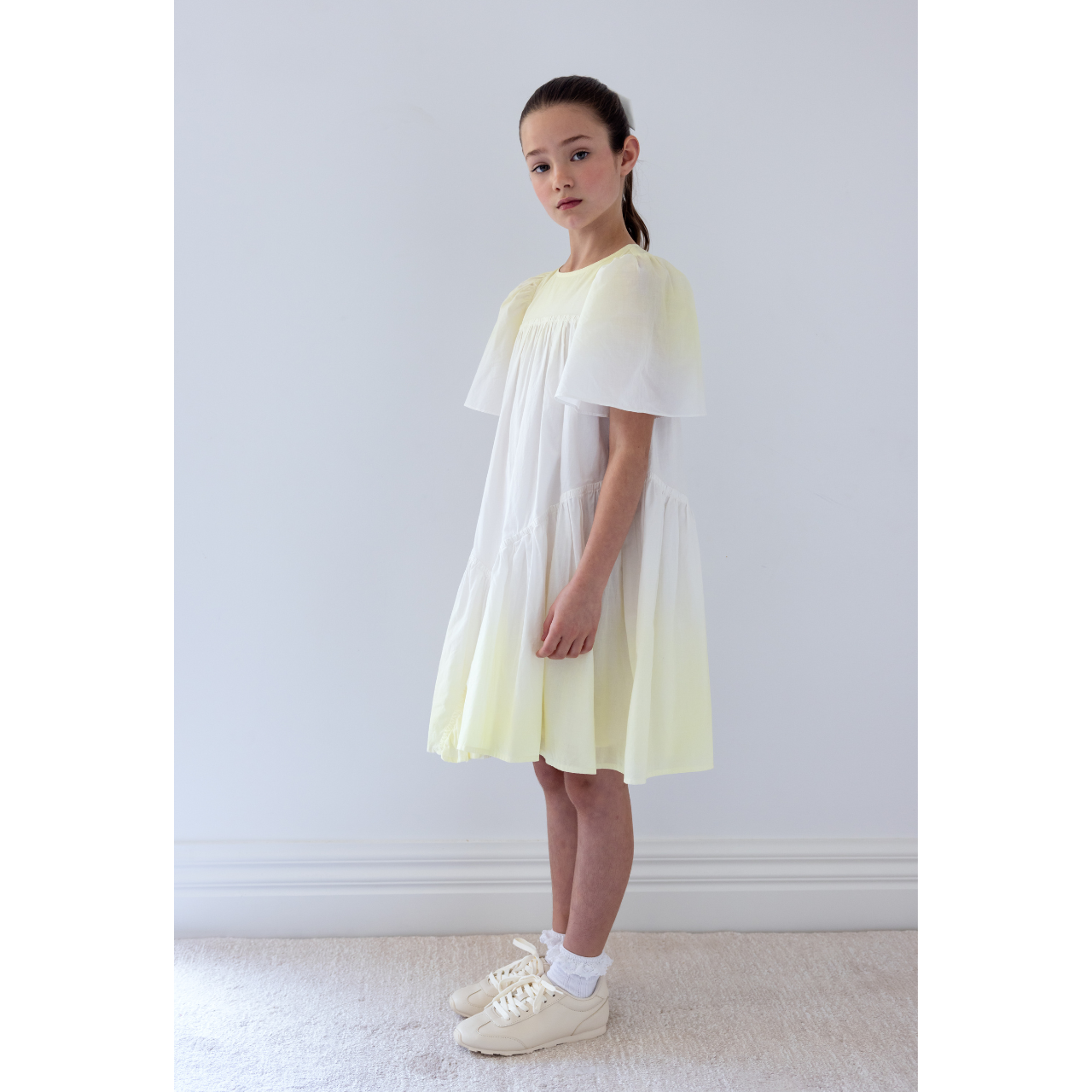 Steph The Label Lemon Tie Dye Voile Dress