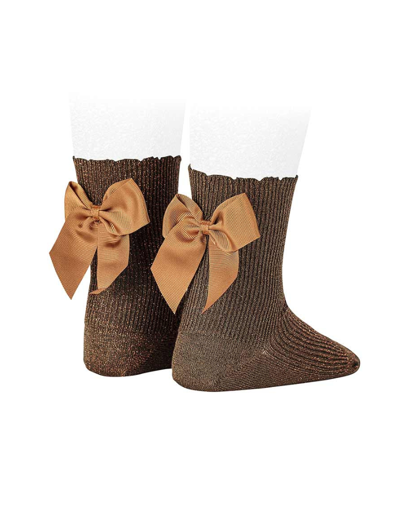 Condor Lurex Sock With Bow